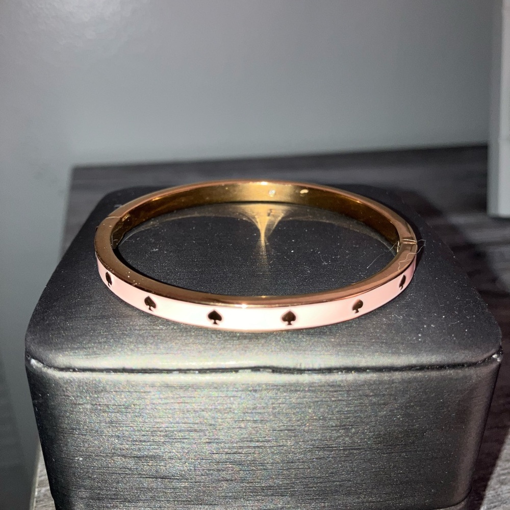 Kate Spade Elegant Gold and Pink Bangle Bracelet